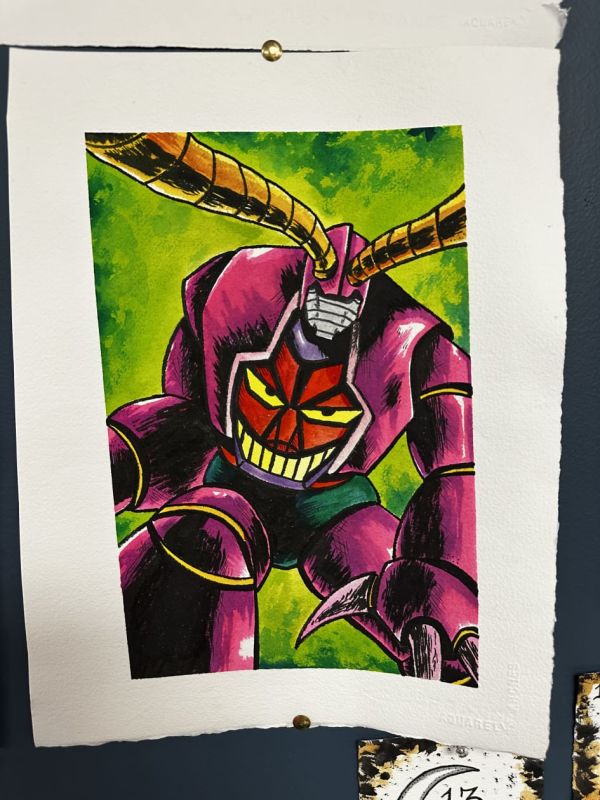 Image for Mazinger Z Evil Robot Pin Up Art