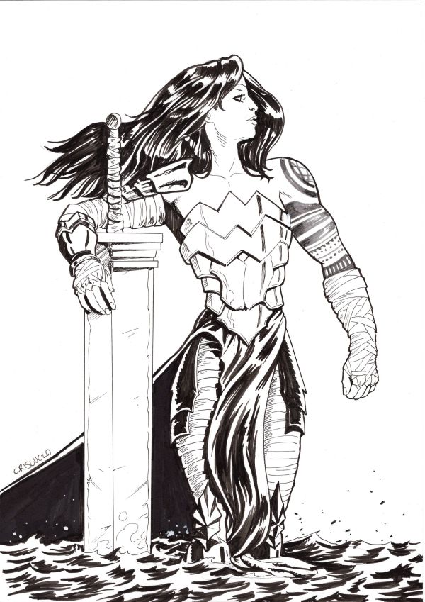 Image for Absolute Wonder Woman Ink Illustration