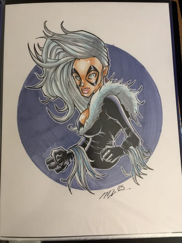 Image for Black Cat Pin Upsigned original art 