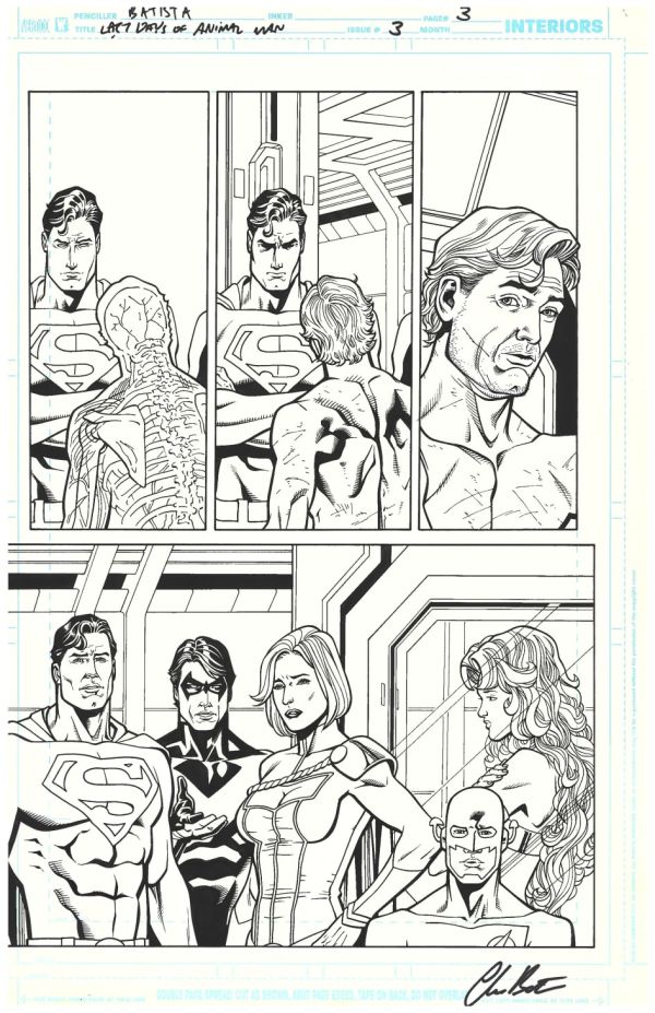Image for Last Days of Animal Man #3 page 3 pencils by Chris Batista inks by Dave Meikis