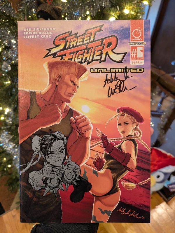 Image for Chun Li remarque on Street Fighter Unlimited #6 Signed by Ashley Witter