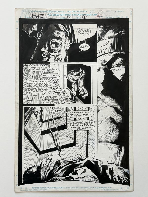 Image for Punisher War Zone #37 Page 1 by Mark Texeira