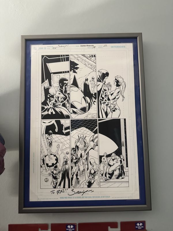 Image for Framed Superhero Comic Interior Page