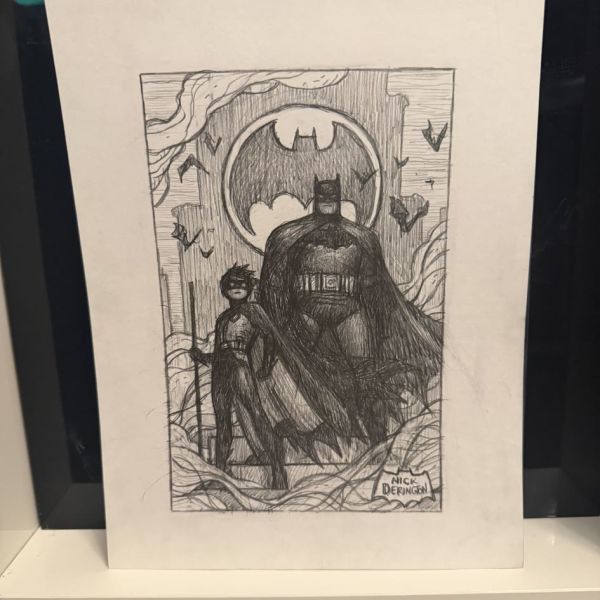 Image for Nick Derington Batman and Robin Sketch