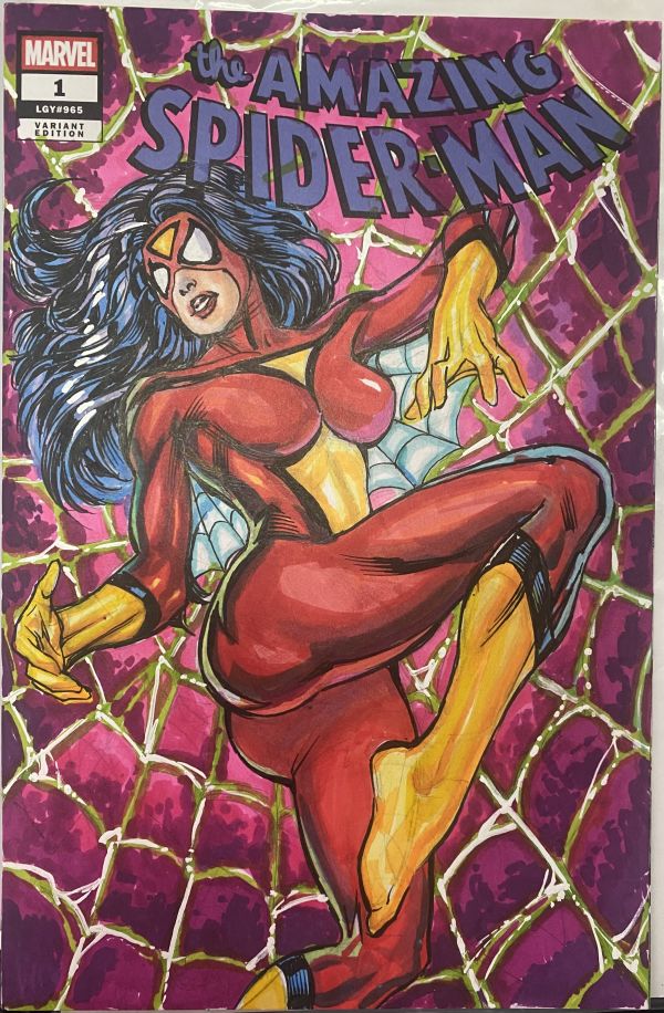 Image for Spider Woman Sketch Cover by Kevin Sharpe