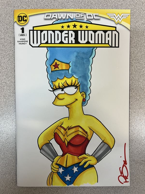 Image for ORIGINAL MARGE SIMPSON AS WONDER WOMAN