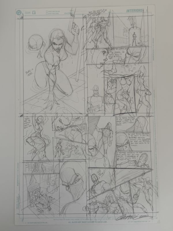 Image for J Scott Campbell Original art Layout of 4 pages from Danger Girl