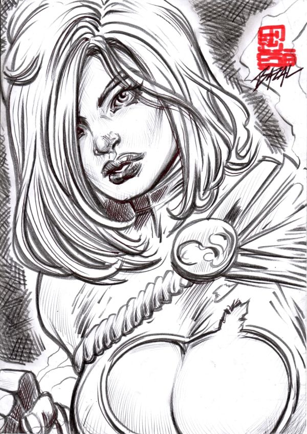Image for Power Girl - FORCED CALM / Bazal. 8,3x11,7 in.
