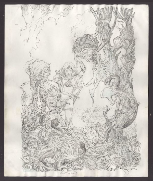 Image for Red Sonja: Vacant Shell #1 Cover by Mike Kaluta (14x17)