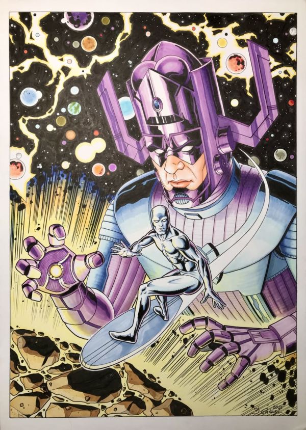 Image for Galactus and Silver Surfer by David Cabeza