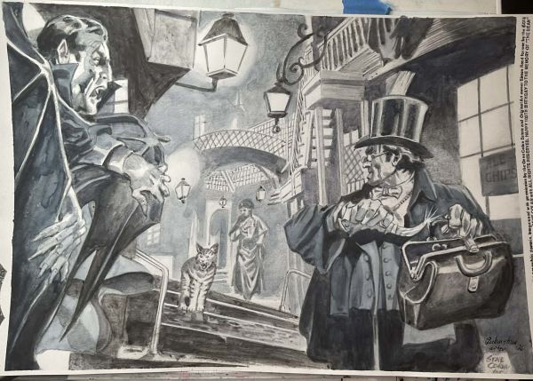 Image for Sinnott Challenge GENE COLAN'S Dracula PAINTED & signed Joe Rubinstein