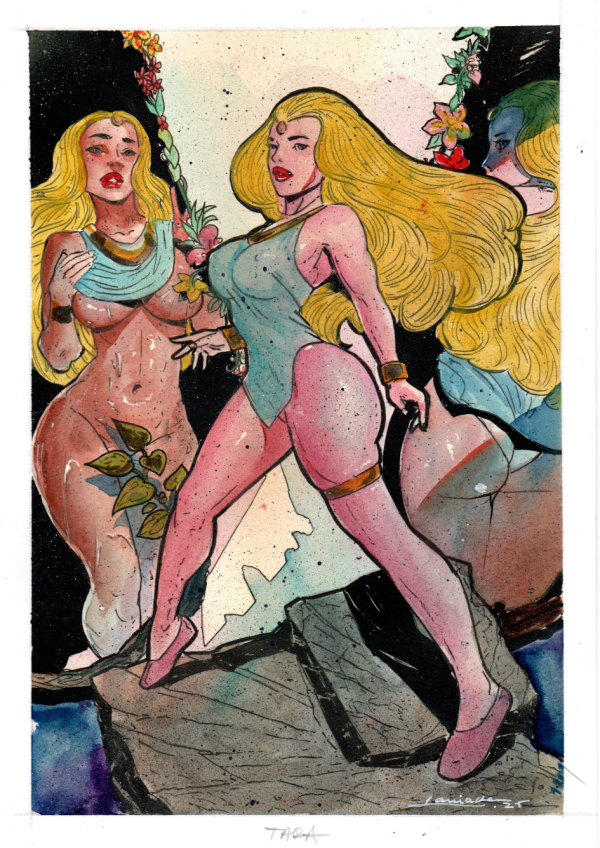 Image for Herculoid Tara Original Watercolor