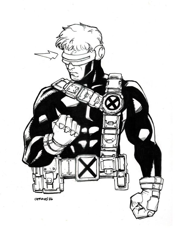 Image for Cyclops (9x12) inks on bristol board