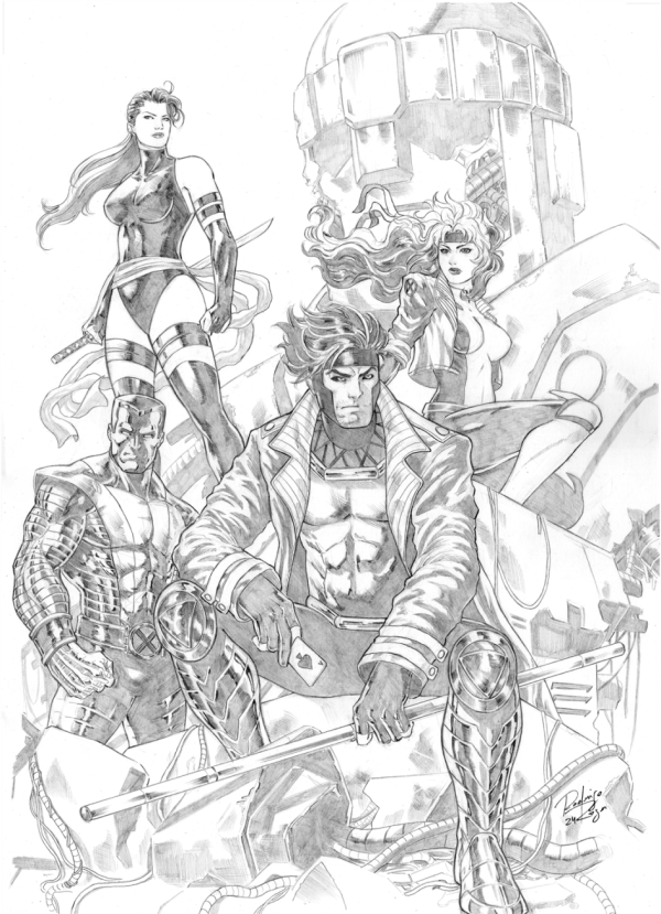 Image for X-Men Team  11"x17"