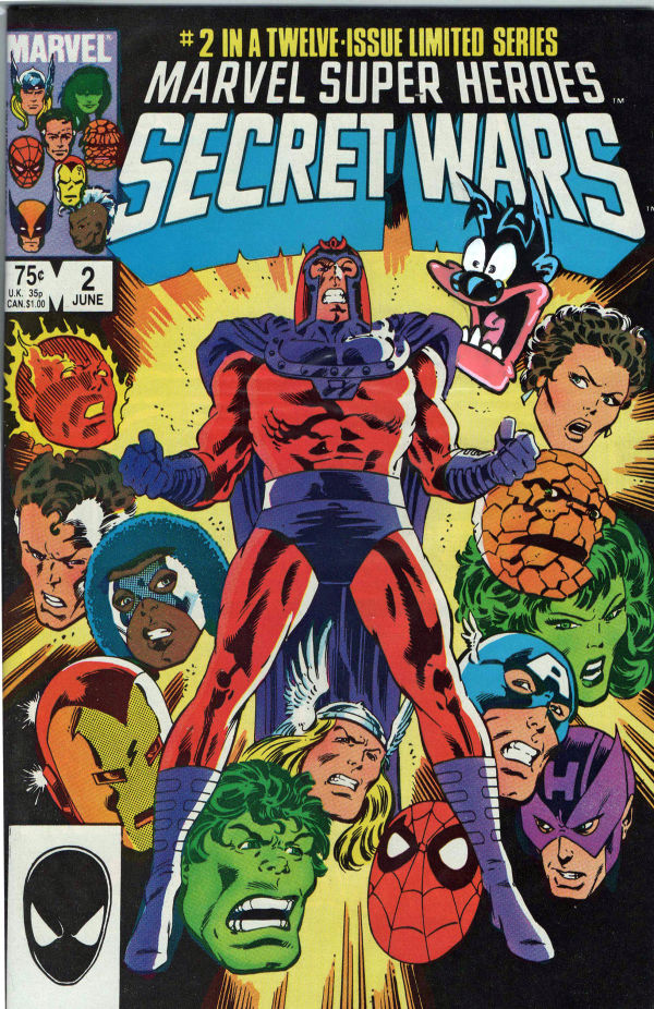 Image for Marvel Super-Heroes Secret Wars #2 Original Remarque on Cover by Alfonso Espinos