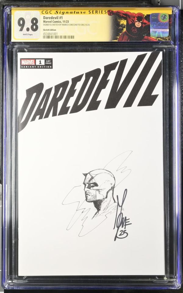 Image for Marco Checchetto Daredevil #1 Sketch Cover CGC 9.8