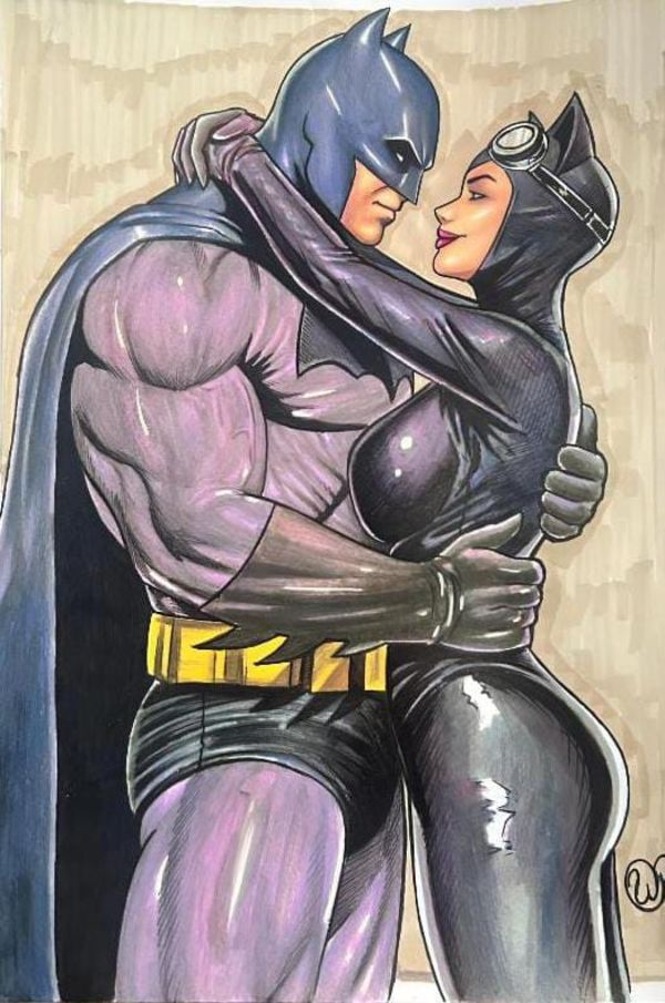 Image for Batman and Catwoman Embrace