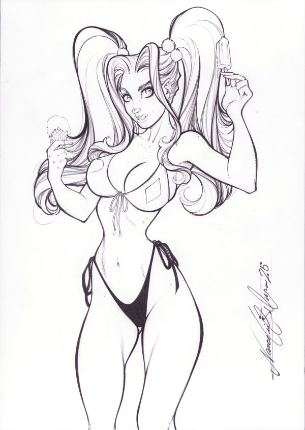 Image for Harley Quinn 9x12 Pin-Up