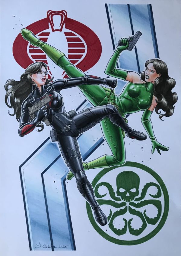 Image for Baroness from GIJoe vs Marvel’s Madame Hydra by David Cabeza