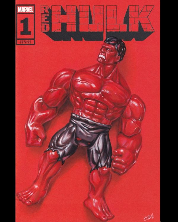 Image for Red Hulk #1 Toy Art Sketch Cover