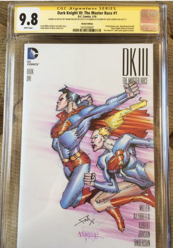 Image for Frank Miller DKIII: The Master Race #1 Sketch Cover CGC 9.8