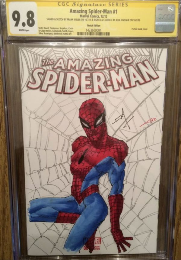 Image for Frank Miller Amazing Spider-Man #1 Signed Sketch Cover