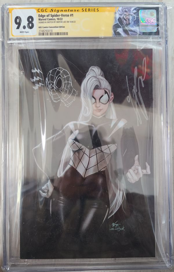 Image for Edge of Spider-Verse #1 CGC 9.8 Signed and Sketch by Inhyuk Lee