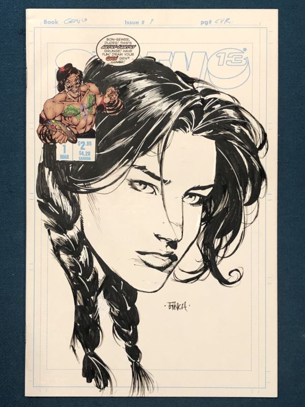 Image for David Finch Gen 13 Issue 1 Cover Art sketch