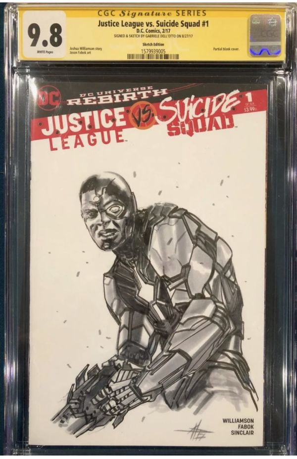 Image for Gabriele Dell’otto Justice League vs Suicide Squad #1 Sketch Cover