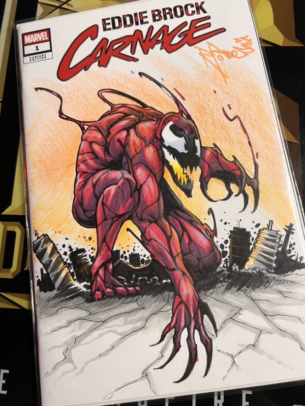 Image for Original art sketch cover! Eddie Brock: Carnage! #1