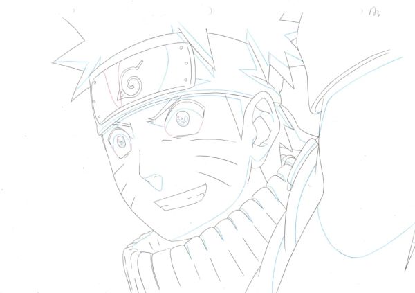 Image for Naruto Shippuden Animation Production Sketch Genga Cel 10 // Anime Art Douga