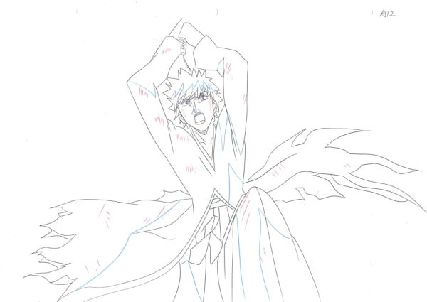 Image for BLEACH Animation Production Sketch Genga Cel 01 // Anime Art Douga