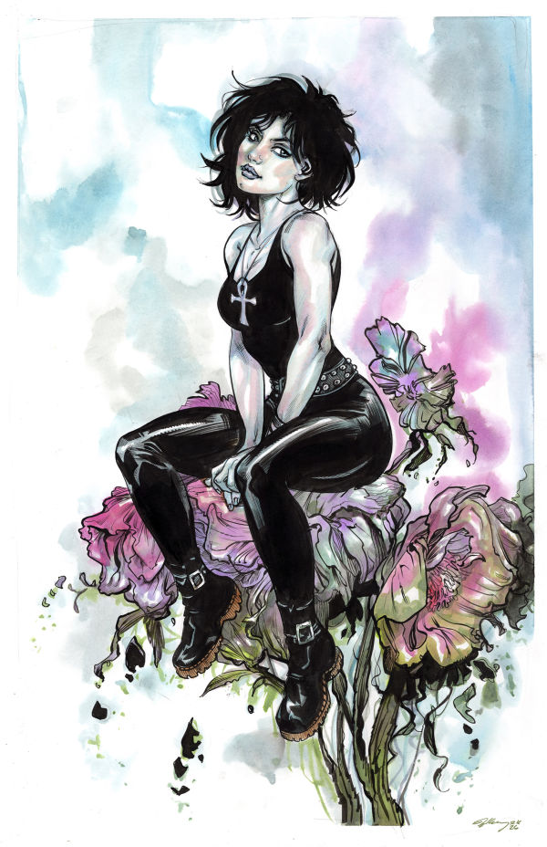 Image for DEATH from Sandman 11 X 17 inch Color Sketch by DC Vertigo artist Ryan Kelly!