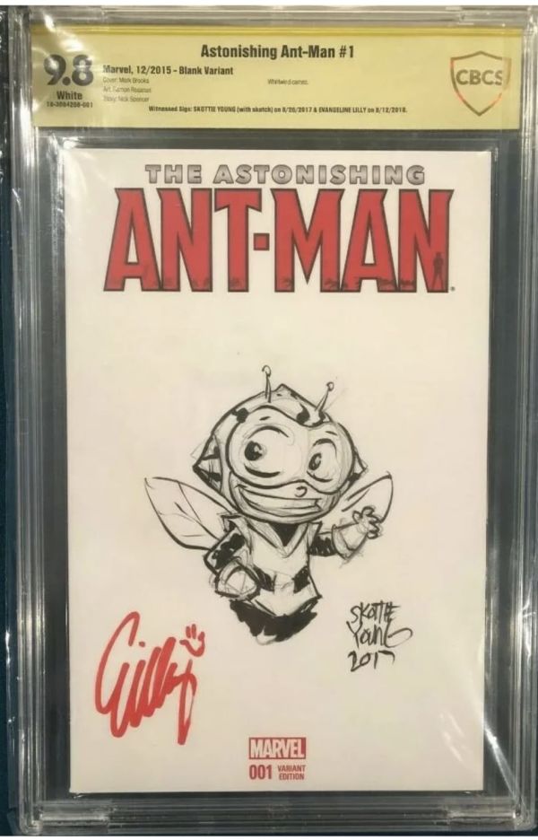 Image for Skottie Young Evangeline Lilly Astonishing Ant-Man #1 Sketch Cover