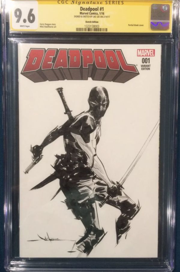 Image for Jae Lee Deadpool #1 Sketch Cover CGC 9.6