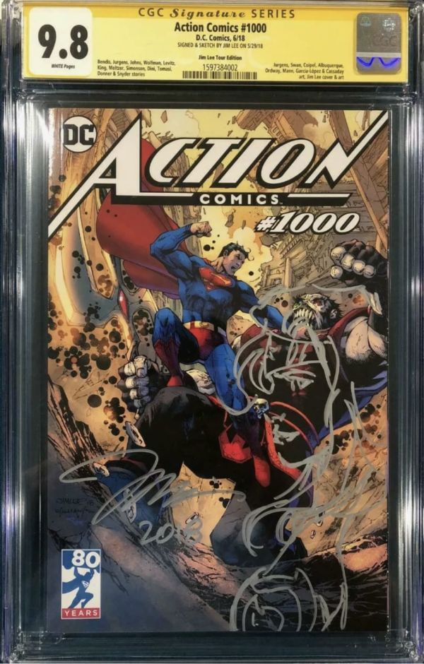 Image for Jim Lee Wonder Woman Sketch Action Comics #1000 CGC Signature Series
