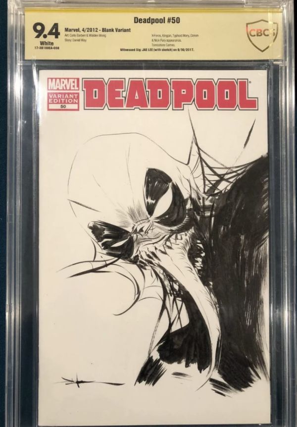 Image for Jae Lee Deadpool #50 Sketch Cover CBCS 9.4