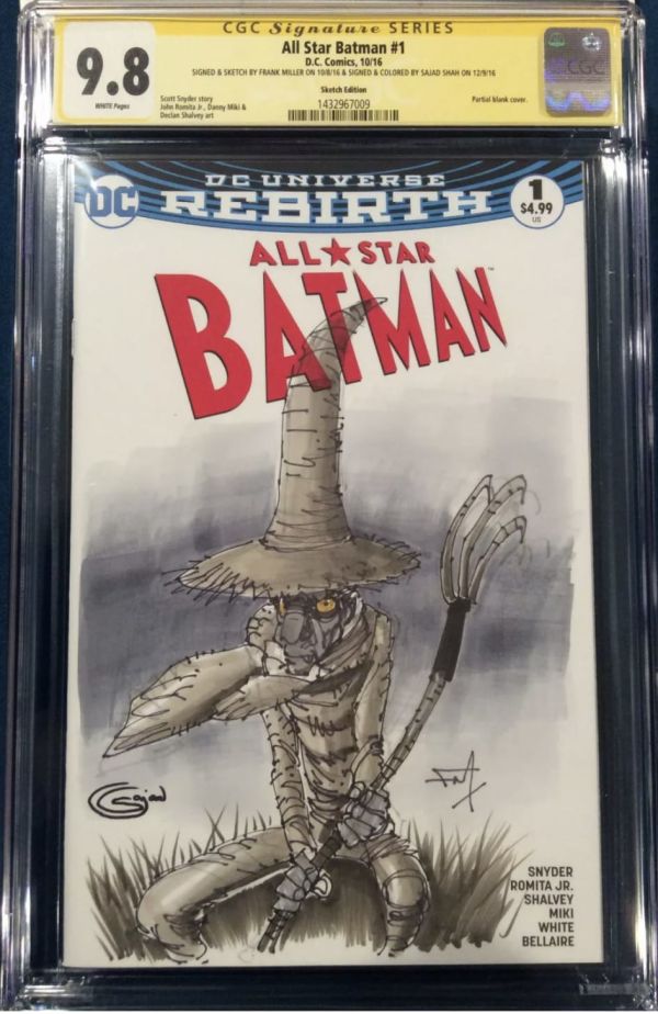 Image for Frank Miller All Star Batman #1 Scarecrow Sketch Cover