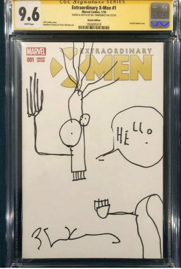 Image for Bill Sienkiewicz Extraordinary X-Men #1 Sketch Cover
