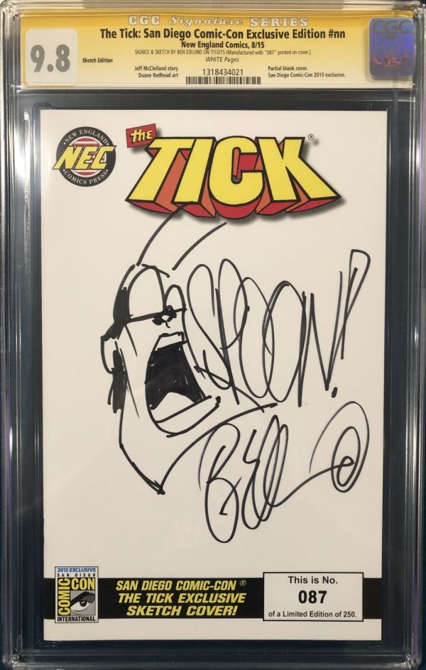 Image for Ben Edlund The Tick San Diego Comic-Con Exclusive Sketch Cover