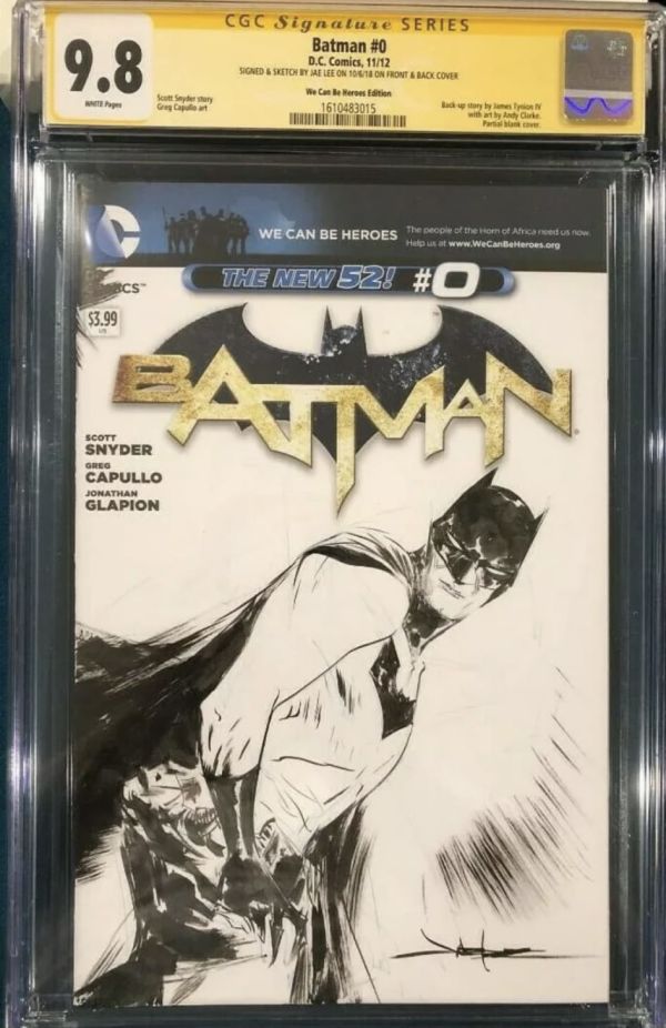 Image for Jae Lee Batman #0 Sketch Cover CGC 9.8