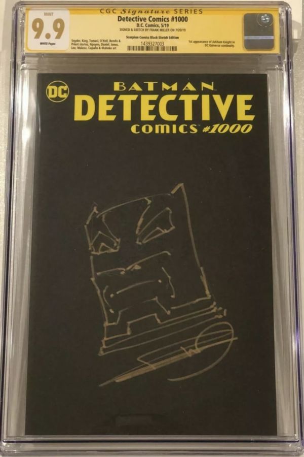 Image for Frank Miller Detective Comics #1000 CGC 9.9 Sketch Cover