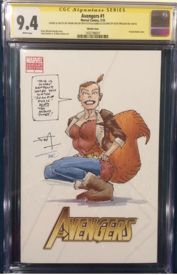Image for Frank Miller Squirrel Girl Avengers #1 Sketch