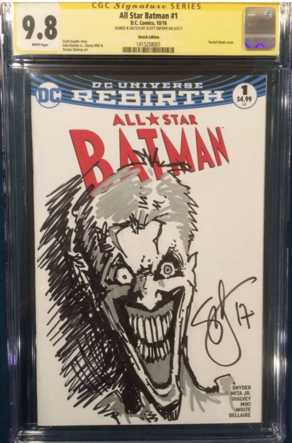 Image for Scott Snyder All Star Batman #1 Joker Sketch Cover