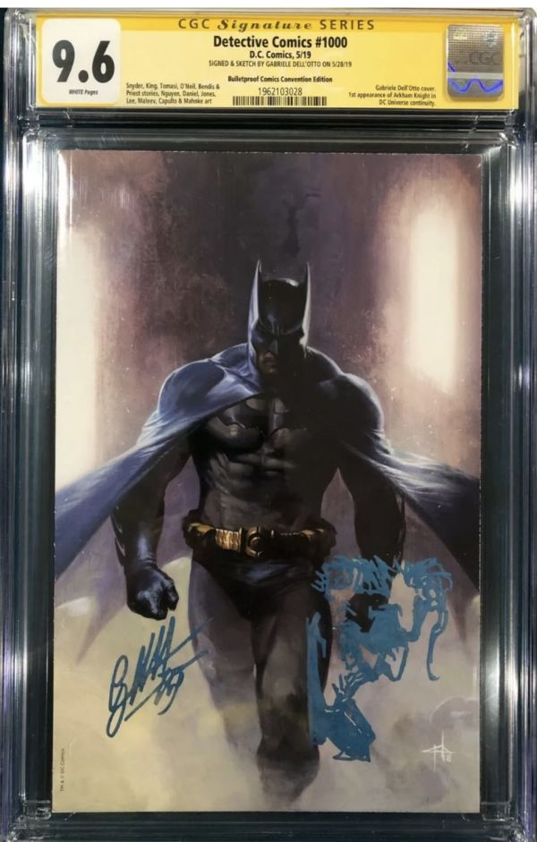 Image for Gabriele Dell'Otto Joker Sketch Detective Comics #1000 CGC 9.6 Signed