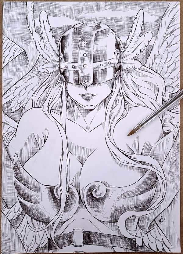 Image for Sketch Angewomon by K.S Arts