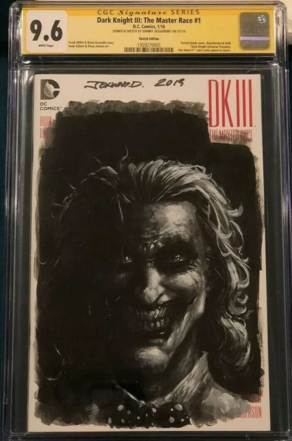 Image for Johnny Desjardins DKIII Joker Signed Sketch Cover