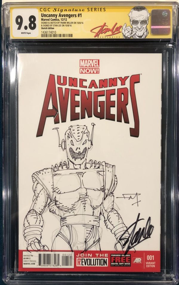 Image for Frank Miller Uncanny Avengers #1 Sketch Cover Signed by Stan Lee