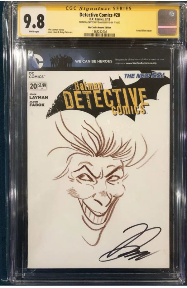 Image for David Lloyd Detective Comics #20 Joker Sketch Cover