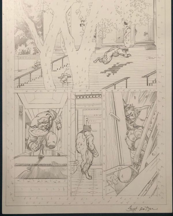 Image for Scot Eaton Original Comic Art Page feat. Beast